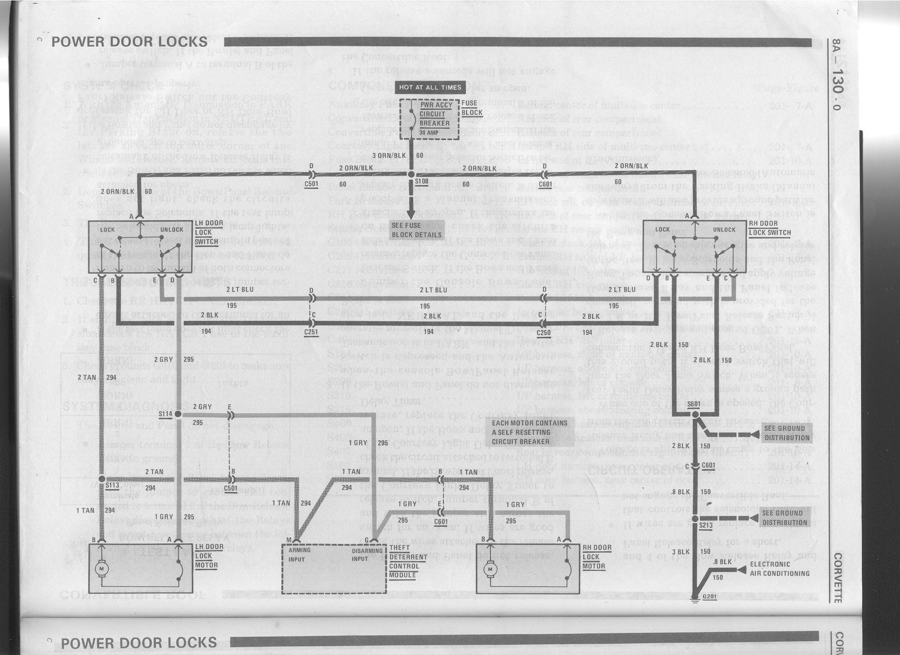 Power lock circuitry