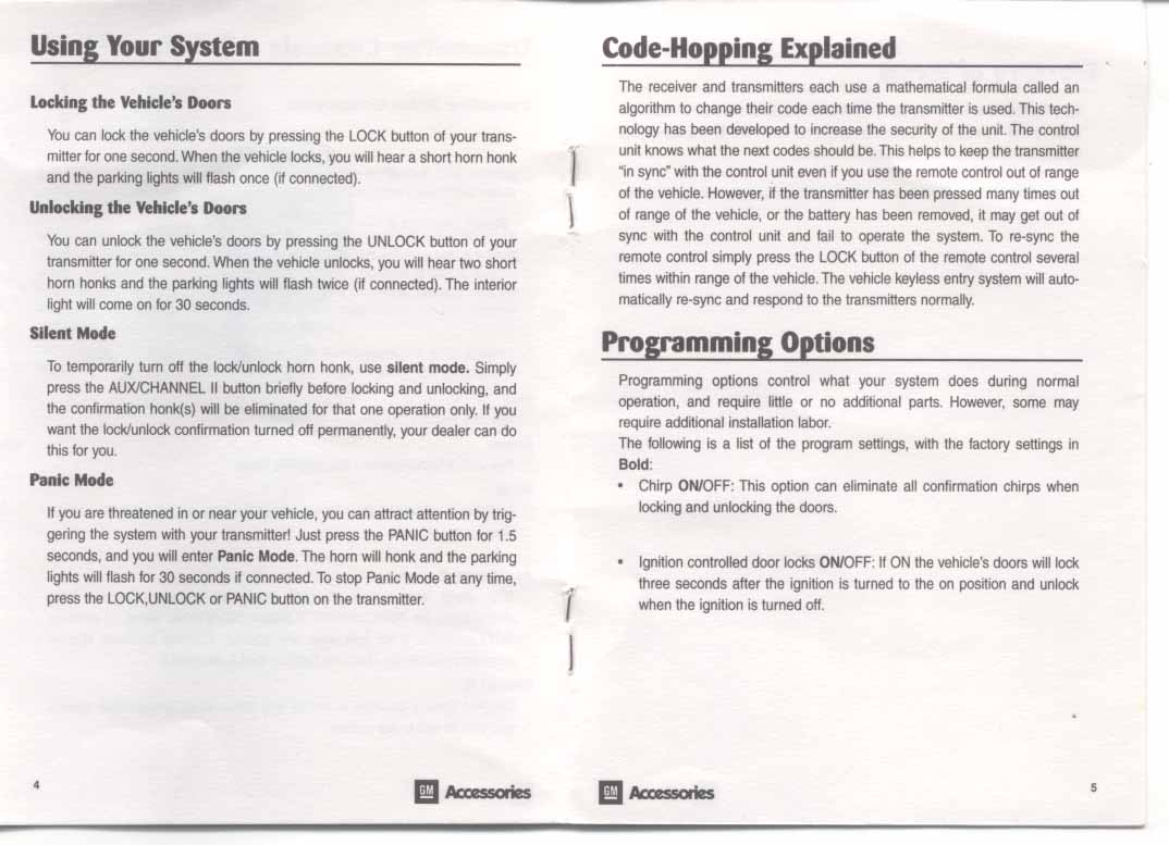 Wiring chart